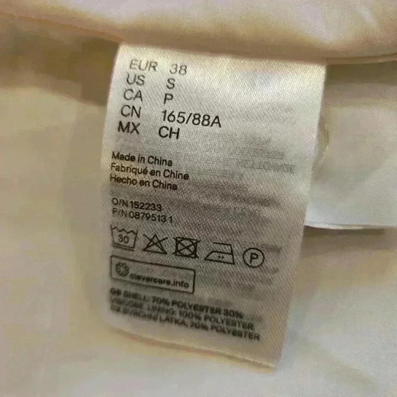 H&M Women's Plaid Double Breasted Blazer Small - Picture 10 of 11